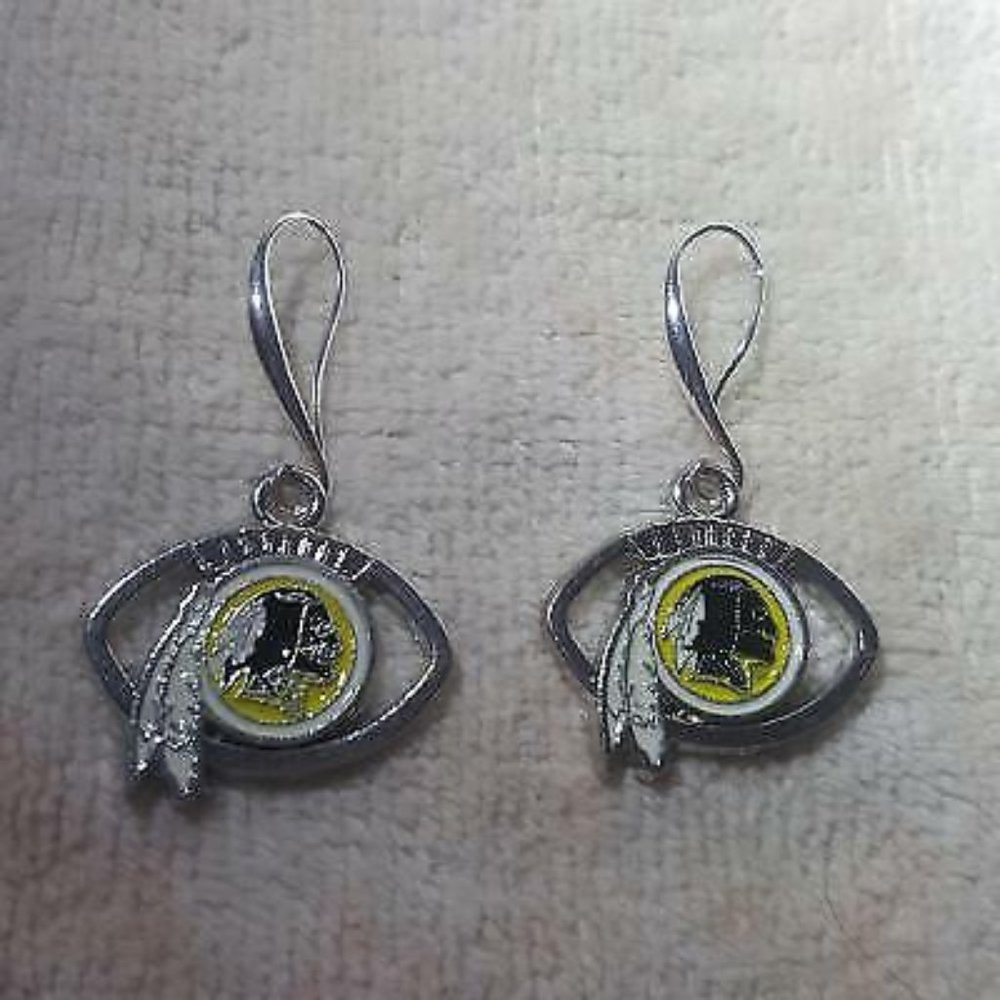 Washington Redskins NFL Fashion Dangle Earrings NEW
